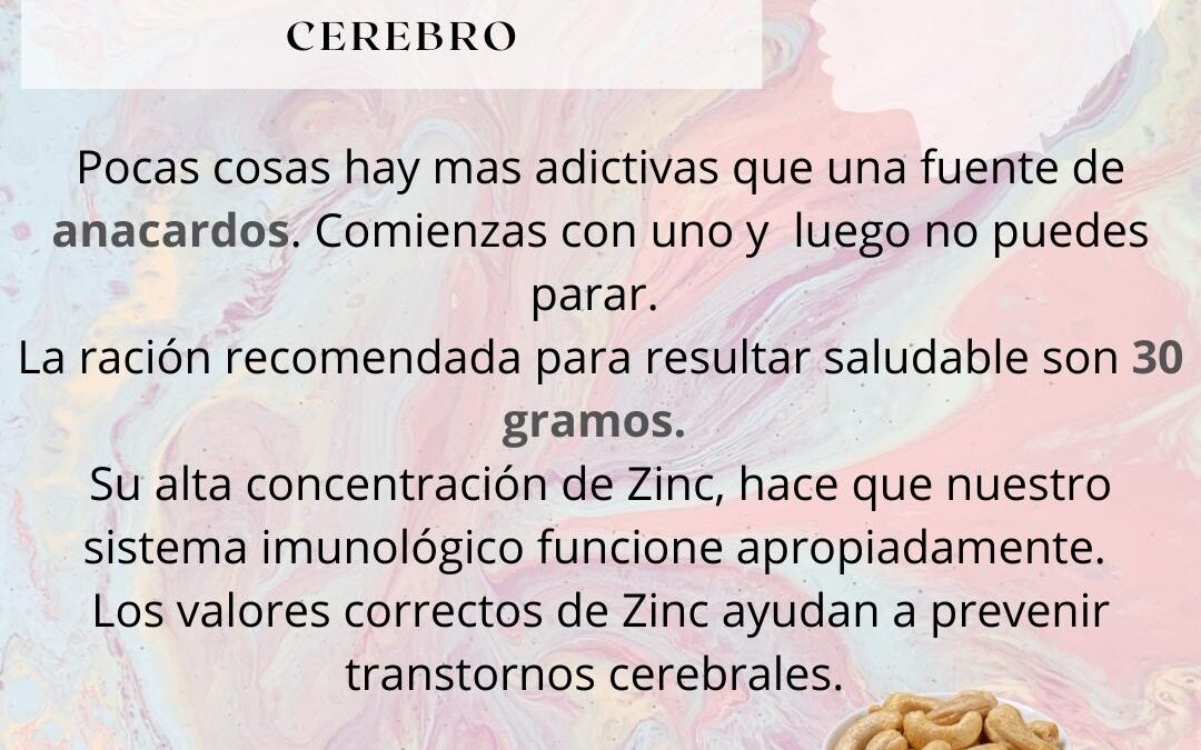 Anacardos, alimento beneficioso para nuestro cerebro